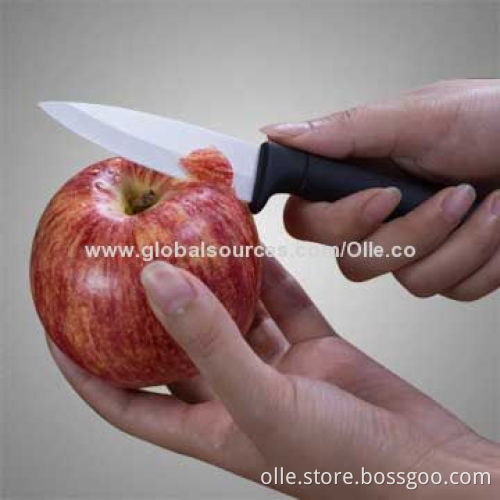 Ceramic Knife Set, Black and White Blade Matte Finishing, 3 + 4 + 5 + 6